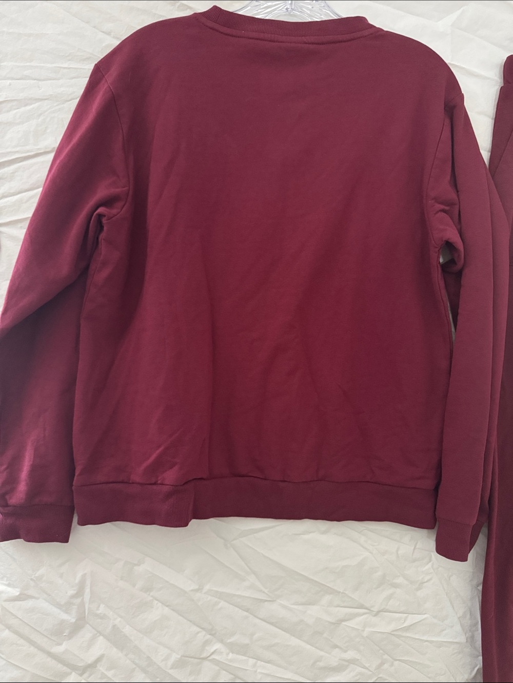 Keith Haring Iconic Dog Graphic Women's Maroon Sweatshirt & Joggers Set - Picture 4 of 7